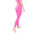 Fuchsia - Back - Lookus Womens-Ladies Zelal Ribbed Leggings