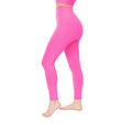 Fuchsia - Side - Lookus Womens-Ladies Zelal Ribbed Leggings