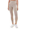 Tan - Front - Lookus Womens-Ladies Zelal Ribbed Leggings