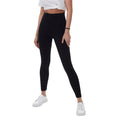 Black - Front - Lookus Womens-Ladies Zelal Ribbed Leggings