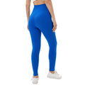 Blue - Back - Lookus Womens-Ladies Zelal Ribbed Leggings