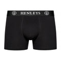 Black - Side - Henleys Mens McBlacken Boxer Shorts (Pack of 7)