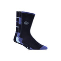 Black-Blue - Front - Duck and Cover Mens Raphous Socks (Pack of 3)