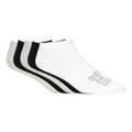 Black-White-Grey - Front - Duck and Cover Mens Fubel Trainer Socks (Pack of 5)