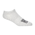 Black-White-Grey - Side - Duck and Cover Mens Fubel Trainer Socks (Pack of 5)