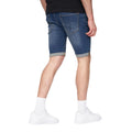 Stone Wash - Back - Henleys Mens Flex Denim Shorts