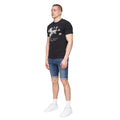 Stone Wash - Side - Henleys Mens Flex Denim Shorts