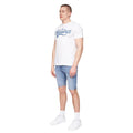 Light Wash - Side - Henleys Mens Flex Denim Shorts