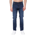 Dark Wash - Front - Henleys Mens Craze Comfort Straight Jeans