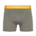 Charcoal Marl - Close up - Crosshatch Mens Astral Bright Boxer Shorts (Pack of 5)