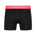 Black - Side - Crosshatch Mens Astral Bright Boxer Shorts (Pack of 5)