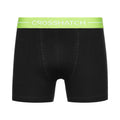 Black - Pack Shot - Crosshatch Mens Astral Bright Boxer Shorts (Pack of 5)