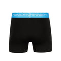 Black - Back - Crosshatch Mens Astral Bright Boxer Shorts (Pack of 3)