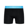 Black - Side - Crosshatch Mens Astral Bright Boxer Shorts (Pack of 3)