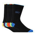 Black-Multicoloured - Front - Crosshatch Mens Farrago Socks (Pack of 7)