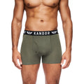 Orange - Side - Kandor Mens Bambers Bamboo Boxer Shorts (Pack of 5)