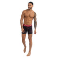 Red - Side - Kandor Mens Florid Boxer Shorts (Pack of 7)