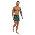 Turquoise - Side - Kandor Mens Florid Boxer Shorts (Pack of 7)