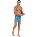 Blue - Back - Kandor Mens Jeckers Assorted Designs Boxer Shorts (Pack of 7)