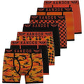 Orange - Front - Kandor Mens Jeckers Assorted Designs Boxer Shorts (Pack of 7)