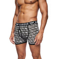 Black - Back - Kandor Mens Lingo Boxer Shorts (Pack of 5)