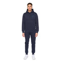 Navy - Front - Duck and Cover Mens Merchell Hoodie And Joggers Set