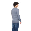 Black Marl - Back - Bewley & Ritch Mens Loxham Knitted Crew Neck Jumper