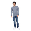 Black Marl - Side - Bewley & Ritch Mens Loxham Knitted Crew Neck Jumper