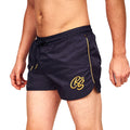 Navy - Front - Crosshatch Mens Royalties Swim Shorts