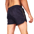 Navy - Back - Crosshatch Mens Royalties Swim Shorts