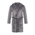 Grey Marl - Front - Crosshatch Mens Backdraw Hooded Robe