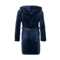 Navy - Back - Crosshatch Mens Backdraw Hooded Robe