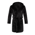 Black - Front - Crosshatch Mens Backdraw Hooded Robe