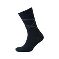 Black-Navy Blazer-Charcoal Marl - Side - Life & Glory Mens Richmond Socks (Pack of 7)