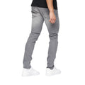 Grey Wash - Back - Crosshatch Mens Buraca Slim Jeans