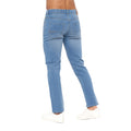 Light Wash - Side - Crosshatch Mens Lampoons Slim Jeans