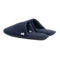 Navy - Back - Crosshatch Mens Slipfort Slippers