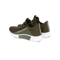 Olive - Back - Crosshatch Mens Nimbus Trainers