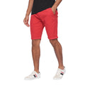 Red - Front - Crosshatch Mens Sinwood Chino Shorts