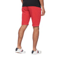 Red - Back - Crosshatch Mens Sinwood Chino Shorts