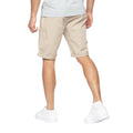 Beige - Back - Crosshatch Mens Sinwood Chino Shorts