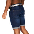 Dark Wash - Pack Shot - Crosshatch Mens Reestier Denim Shorts