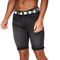 Black - Front - Crosshatch Mens Reestier Denim Shorts