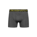 Charcoal Marl - Pack Shot - Crosshatch Mens Chasma Boxer Shorts (Pack of 3)