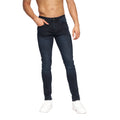 Blue Black - Close up - Duck And Cover Mens Maylead Slim Jeans