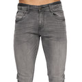 Grey - Side - Duck And Cover Mens Maylead Slim Jeans