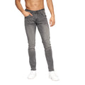 Grey - Close up - Duck And Cover Mens Maylead Slim Jeans