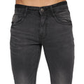 Black - Side - Duck And Cover Mens Maylead Slim Jeans