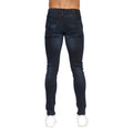 Blue Black - Back - Duck And Cover Mens Maylead Slim Jeans