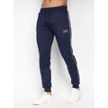 Navy-Red - Close up - Crosshatch Mens Klaman Tracksuit